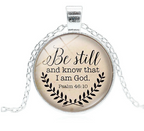 Time Gem Necklace with "I Am God" Pendant