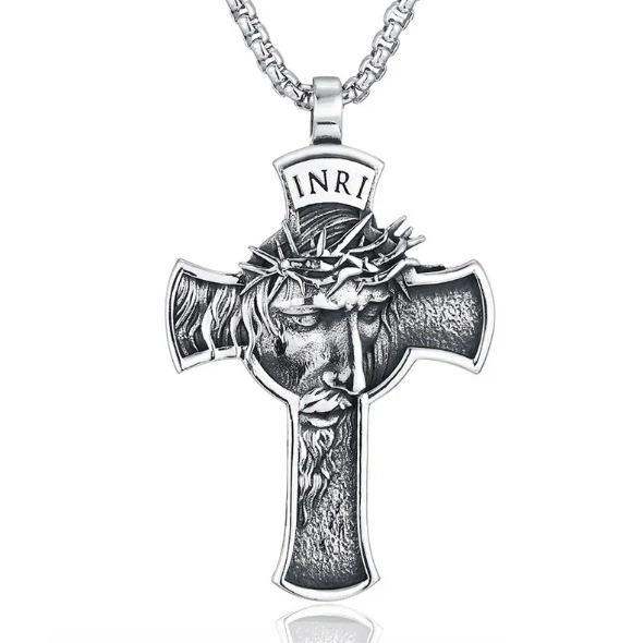Jesus Cross Pendant Necklace | Christian Jewelry