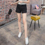 Fringe Hem High-Waisted Denim Shorts for Women