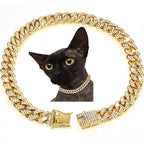 Hip Hop Dog Collar and Necklace Combo