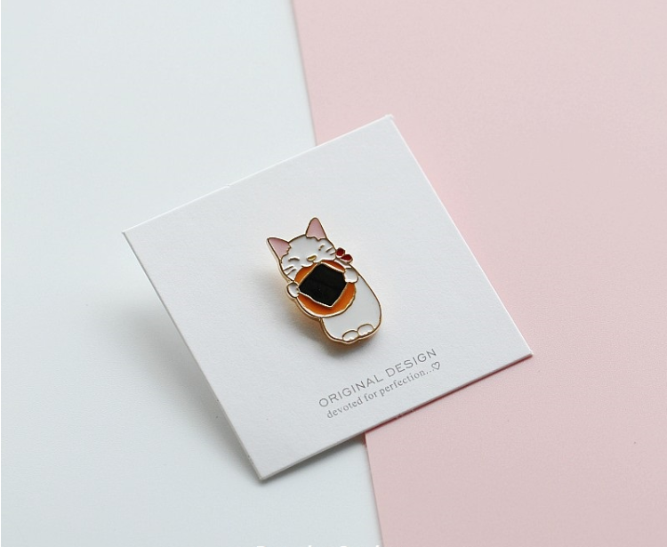 Korean Cute Cat Brooch - Cartoon Style Pin Accessories