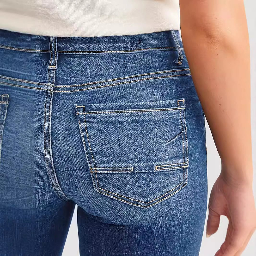 Women's Denim Button Shorts