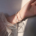 Star and Moon Double-layer Bracelet with Cat's Eye Stone