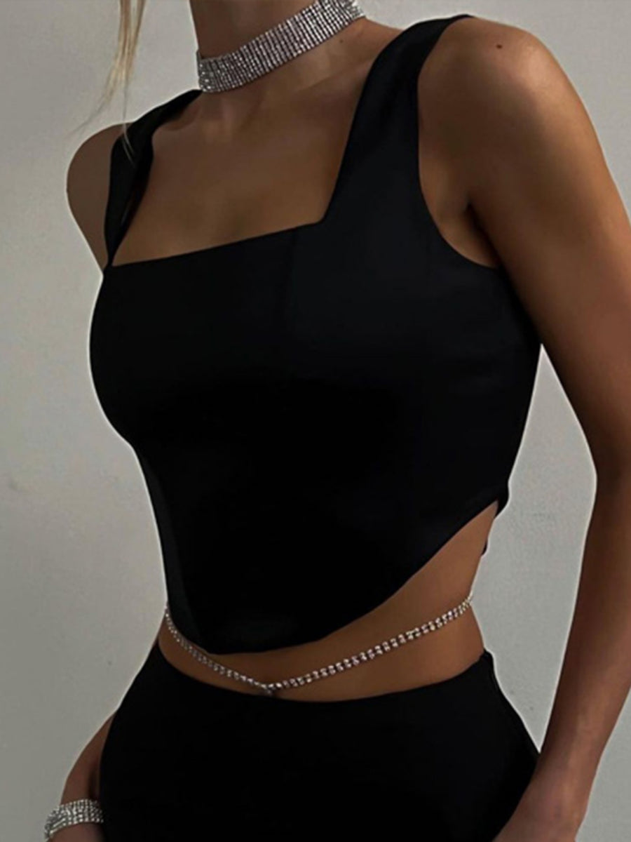 Casual Women's Sleeveless Tank Top in Street Aesthetic