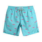 Men's Shark Print Swim Trunks