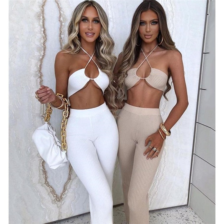 Women's Tank Top and Pants Suit Set