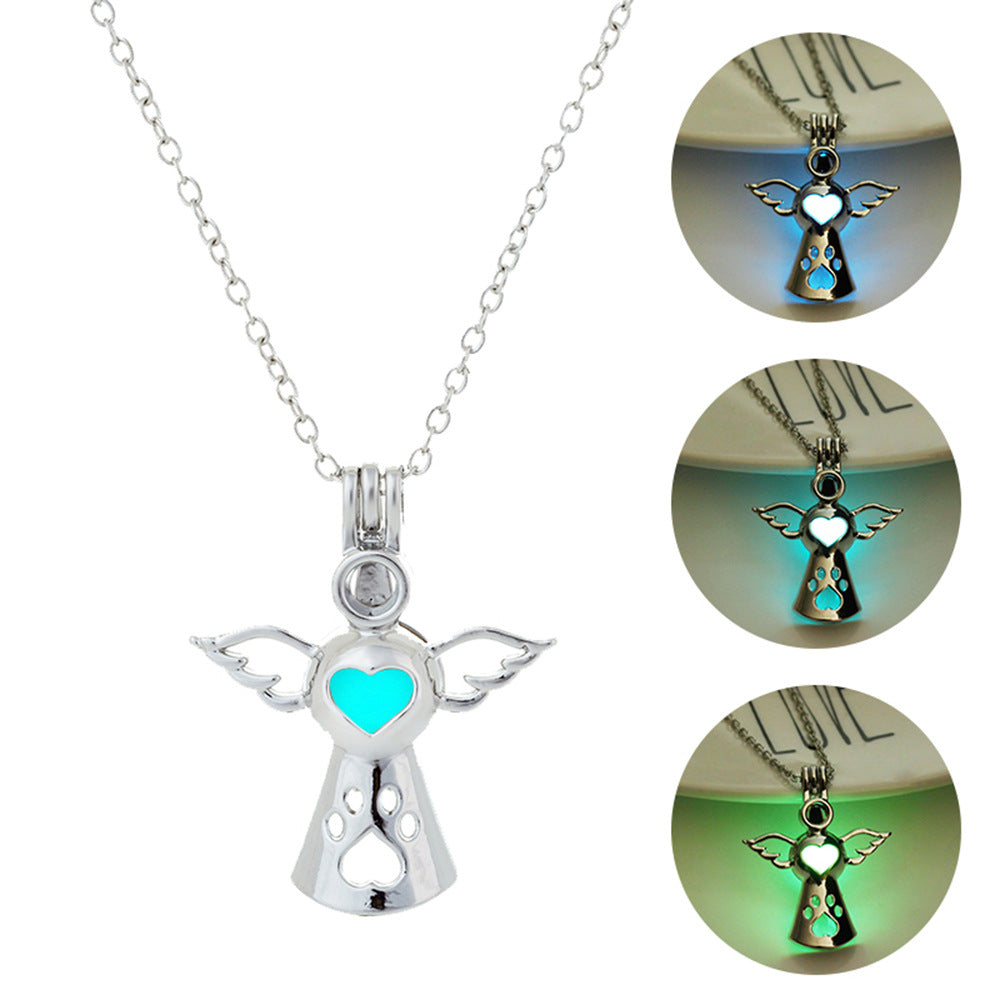 DIY Colorful Glow-in-the-Dark Angel Paw Necklace