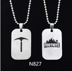 Fortnite Dog Tag Necklace Alloy Pendant Jewelry
