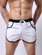 Men's Color-Block Square-Leg Swim Trunks