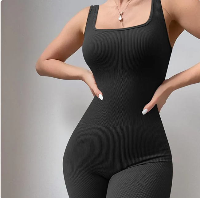 Women's Spandex Suspender Tank Top Jumpsuit Tights