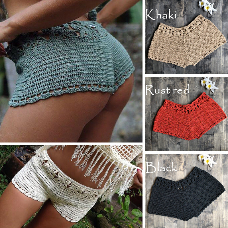Crochet Beach Cover-Up Shorts