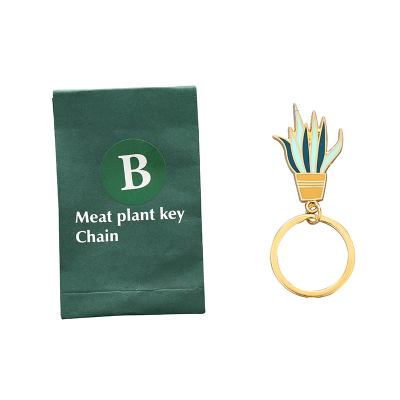 Cactus Plant Keychain and Keyring Accessory | Accessory