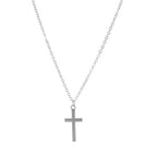 Cross Gold and Silver Pendant Necklace
