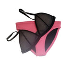 Women's Neoprene Colorblock Push-Up Bikini Set