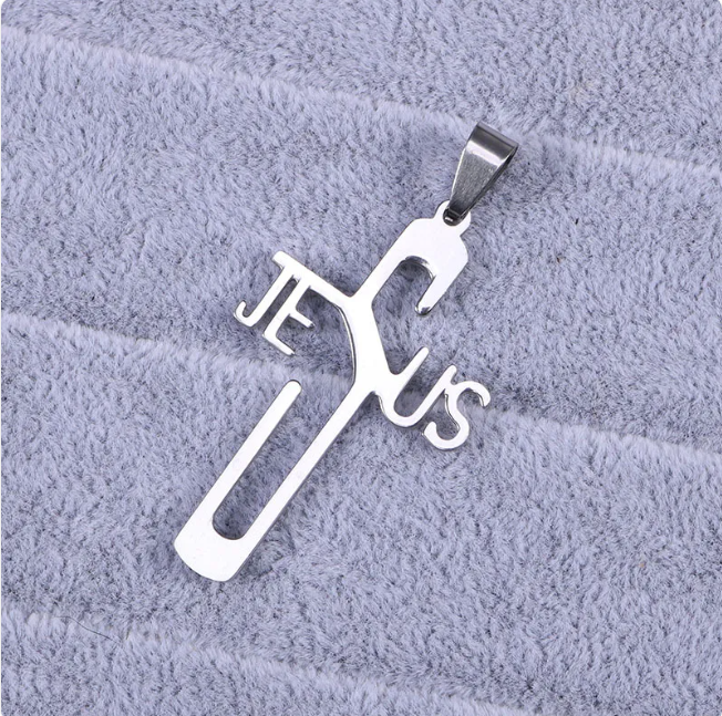 Jesus Cross Pendant Necklace | Christian Jewelry