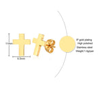 Jesus Cross Earrings - Christian Faith Jewelry | Stainless Steel