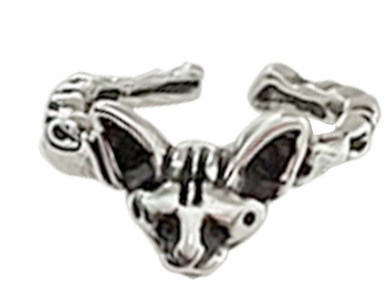 Cat Head Ring for Women