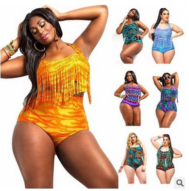Women's Plus Size Aztec Print One-Piece Swimsuit
