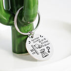Custom Stainless Steel Keychain with Baby Birth Token | Accessory