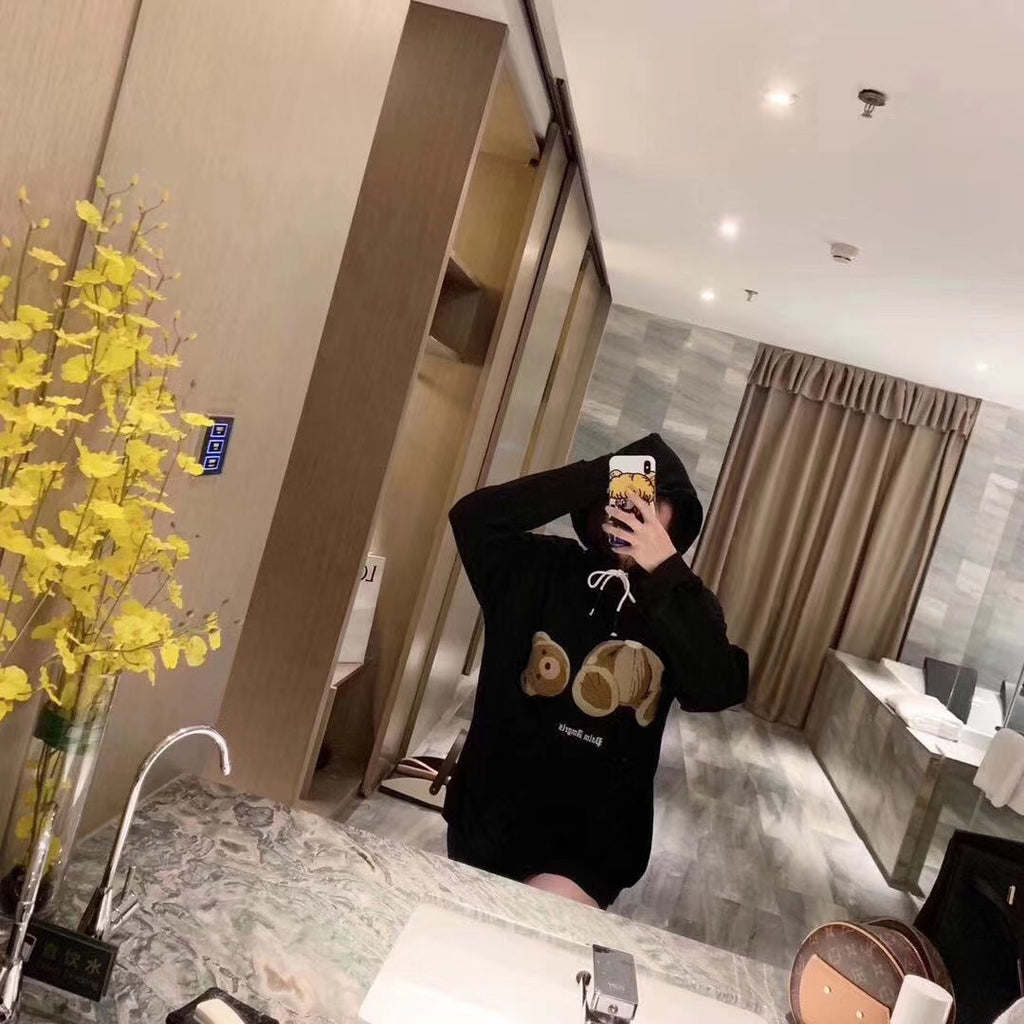 Loose Hoodie with Teddy Bear Design | Streetwear
