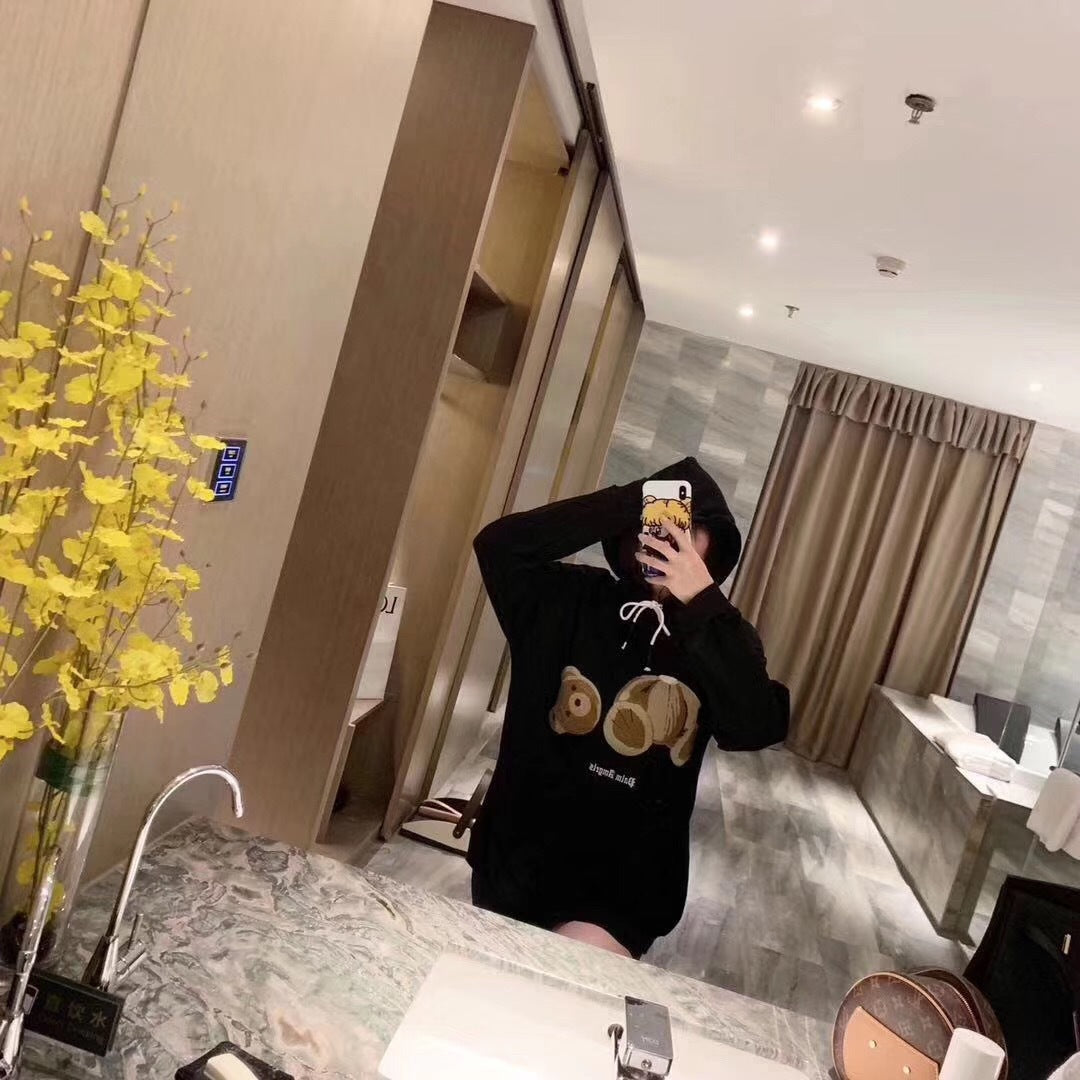 Loose Hoodie with Teddy Bear Design | Streetwear