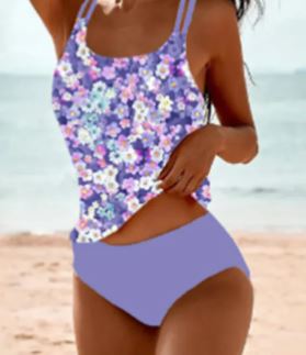 Paisley Print Halter One-Piece Swimsuit