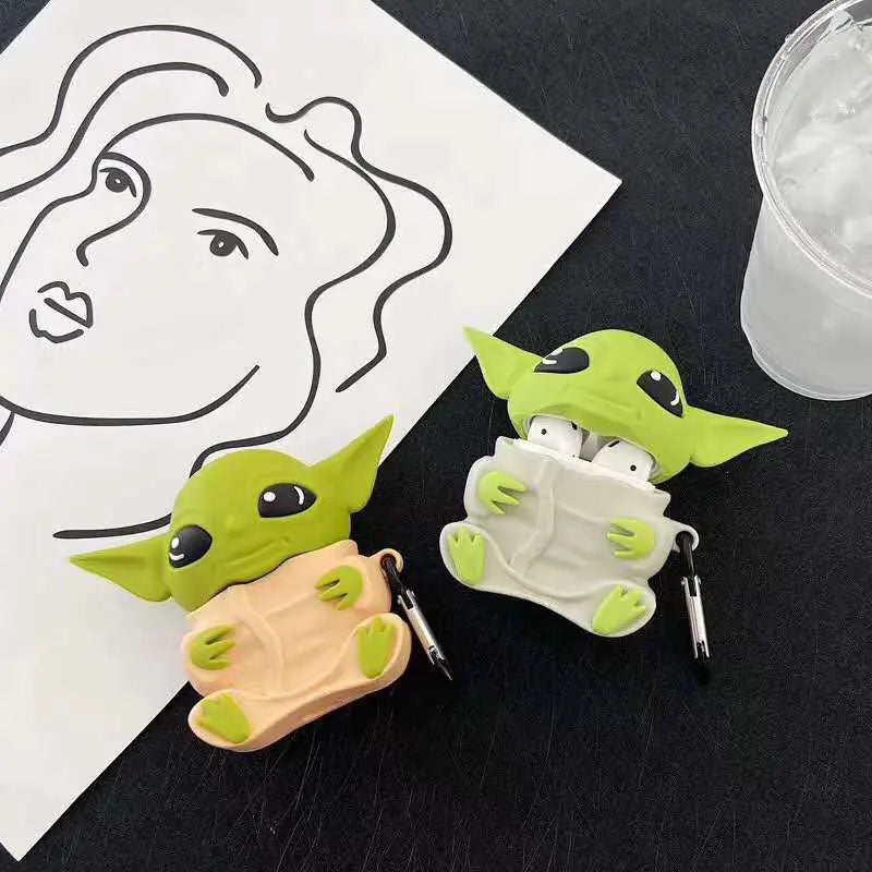 Cute Star Wars Yoda Silicone Case for AirPods Pro | Accessory