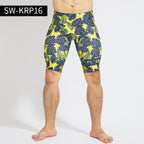 Men's Gradient Print Quick-Dry Swim Trunks