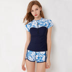 Onyhua Two-Piece Short Sleeve Swimwear Set