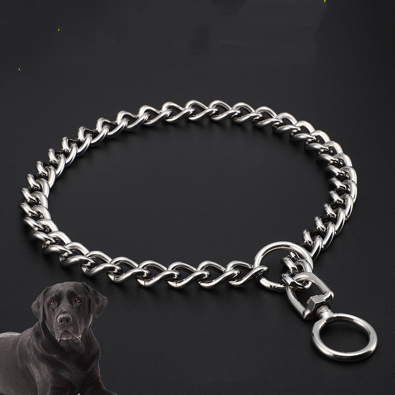 Stainless Steel Control Chain Neck Sleeve for Dogs