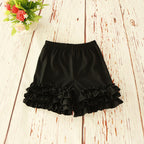 2019 Kids Cotton Ruffle Hem Shorts for Girls