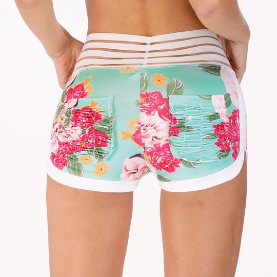 Women's High-Waisted Yoga Shorts for Fitness and Running