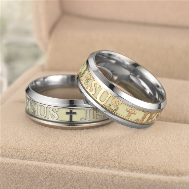 Glow in the Dark Christian Jesus Ring | Christian Jewelry
