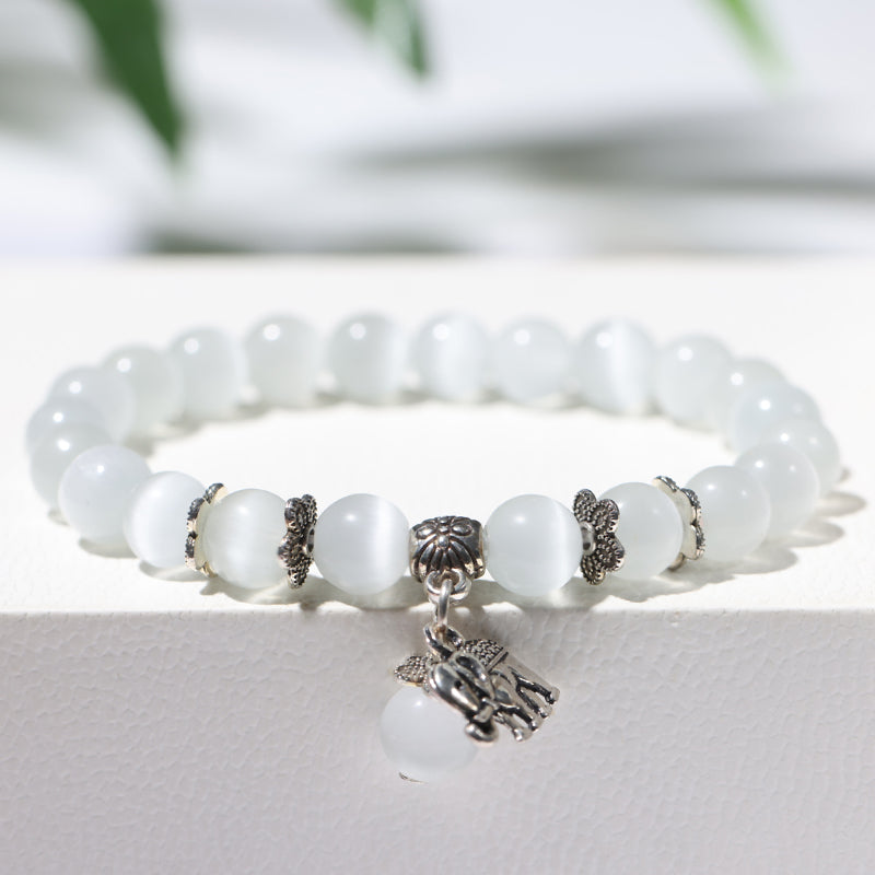 Sweet Cat's Eye Stone Bracelet - Fashionable Love Design