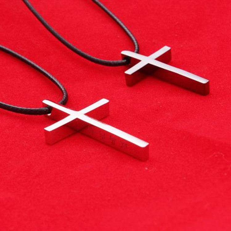 Emmanuel Couple Pendant - Stylish Cross Necklace