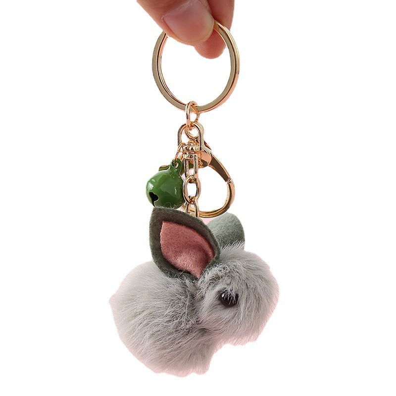 Cute Cartoon Teddy Rabbit Wool Felt Key Chain Pendant | Accessory