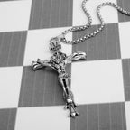 Stylish 3D Jesus Christ Cross Pendant Necklace | Christian Jewelry