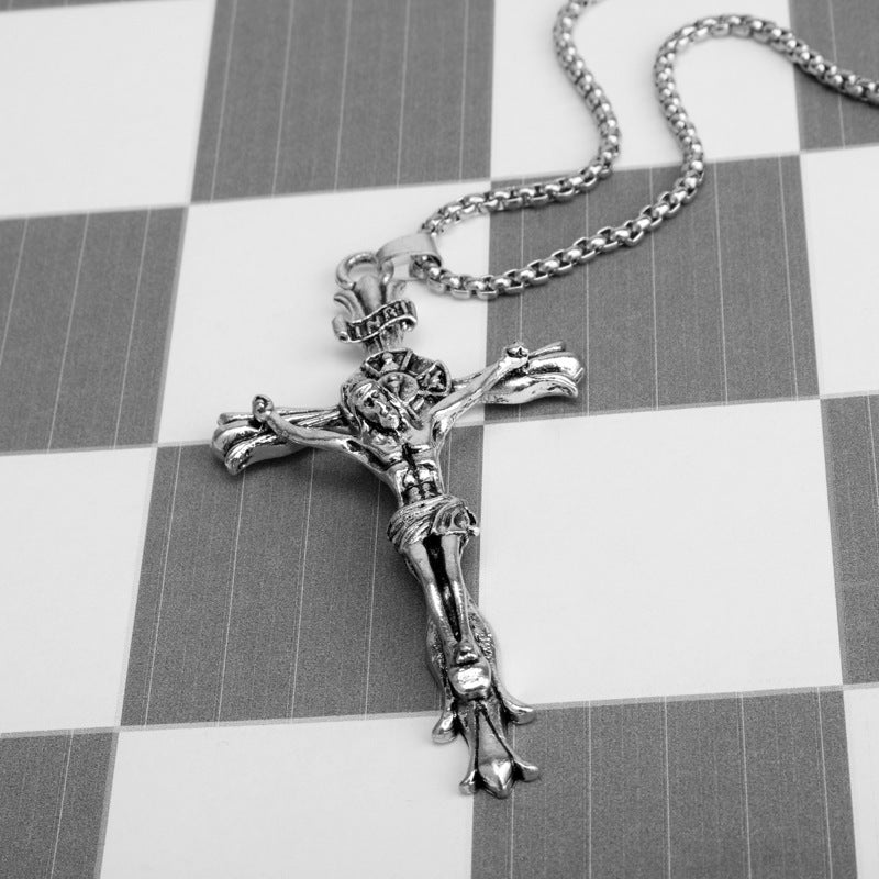 Stylish 3D Jesus Christ Cross Pendant Necklace | Christian Jewelry