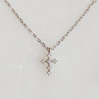 Dainty Cross Sterling Silver Necklace