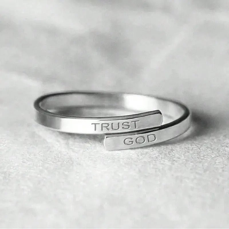 TRUST GOD Ring | Christian Jewelry