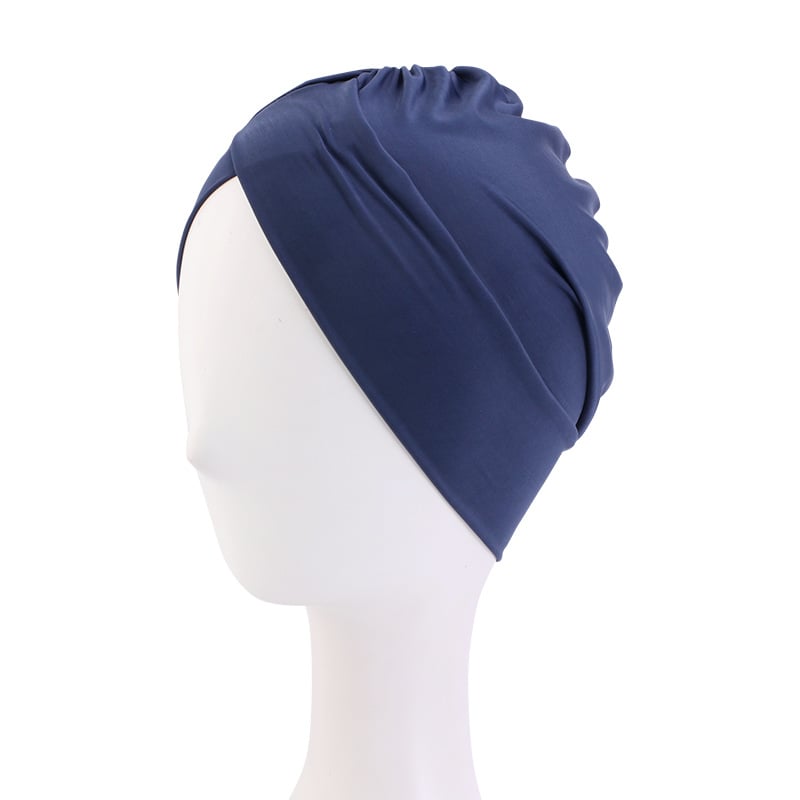 Solid Color Stretch Tam-o'-shanter for Swimming