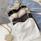 Women's Slim Knit Casual Solid Color Tank Top