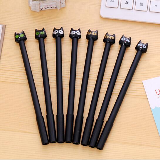 Cute Black Cat Gel Pen - Office and Signature Use