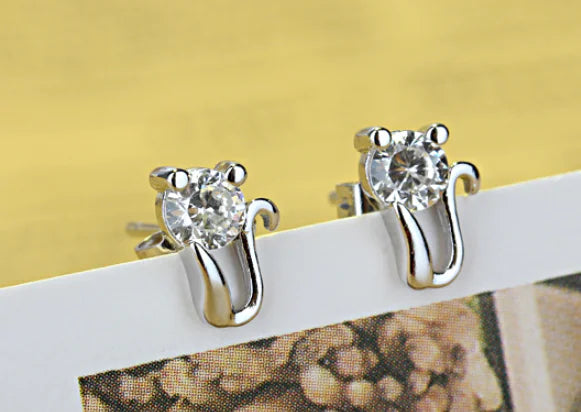 Women's Hypoallergenic Cat Ear Stud Earrings | Jewelry
