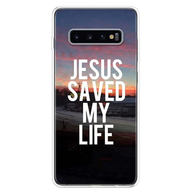 God Jesus Pray Phone Case for Samsung Galaxy S20-S24 | Protective Cover