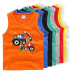 Kids' Cartoon Truck Sleeveless Tank Top