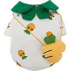 Cute Breathable Pineapple Dog Clothes Backpack