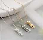 Cute Cat Jewelry Set - Ring - Ear Rings - Necklace | Jewelry