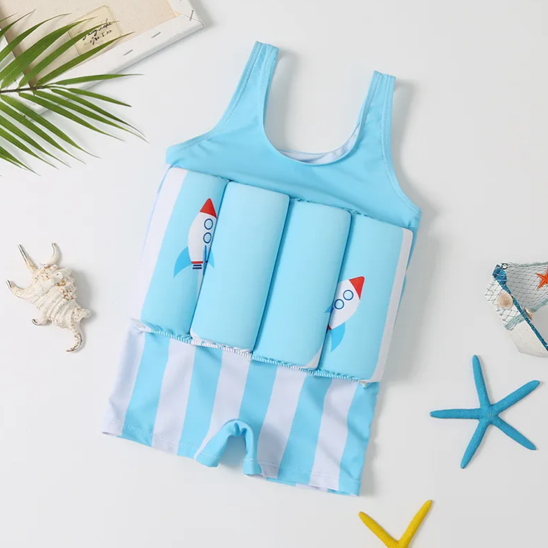 Kids One-Piece Buoyancy Float Swimsuit