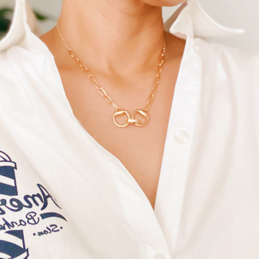 Equestrian Pendant Chain Necklace | Jewelry
